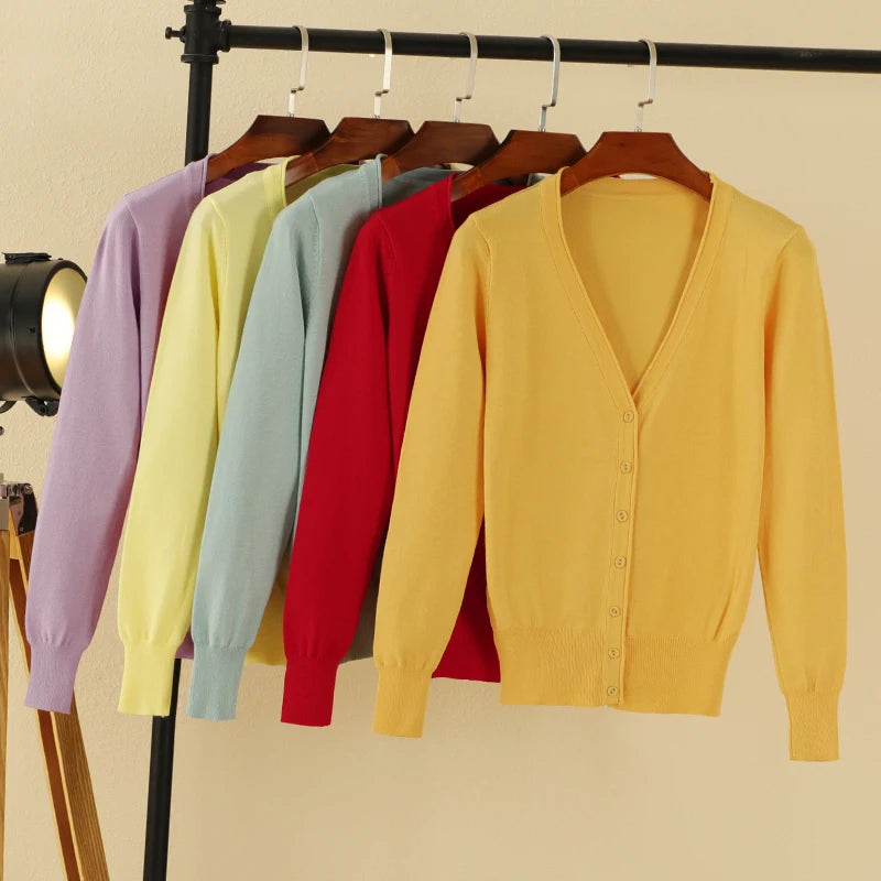 Long Sleeve Cropped Cardigan