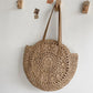 Round Straw Woman's Summer Handbag