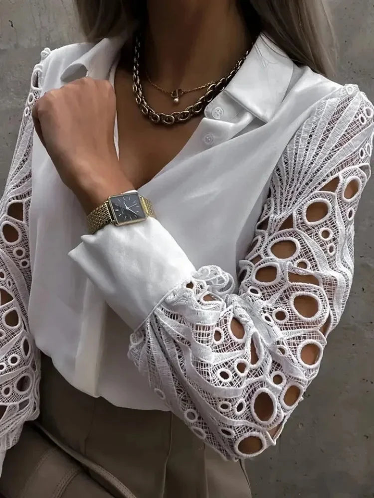 Lace Sleeve Blouse