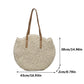 Round Straw Woman's Summer Handbag