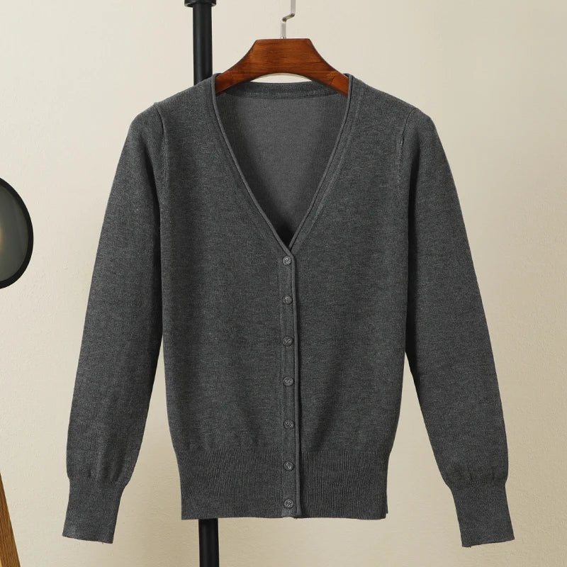 Long Sleeve Cropped Cardigan