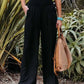 Women's casual pants with drawstring