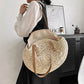 Round Straw Woman's Summer Handbag