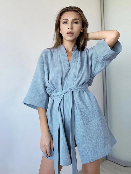 Mozuleva Cotton Short Robe
