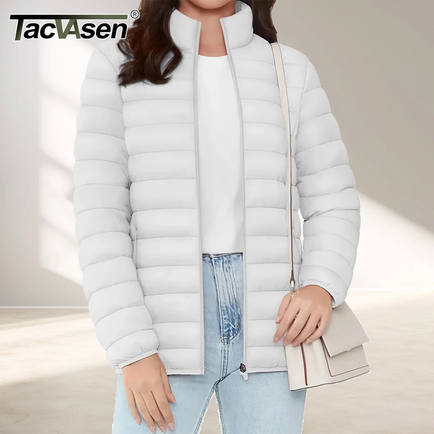 Full Zip Up Puffer Jacket