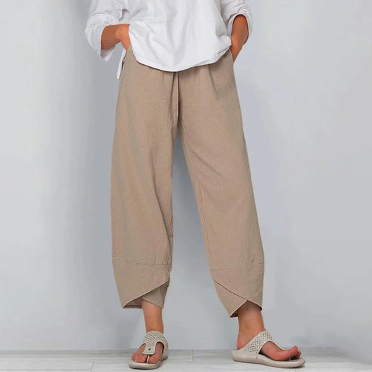 Cotton Linen Harem Pants