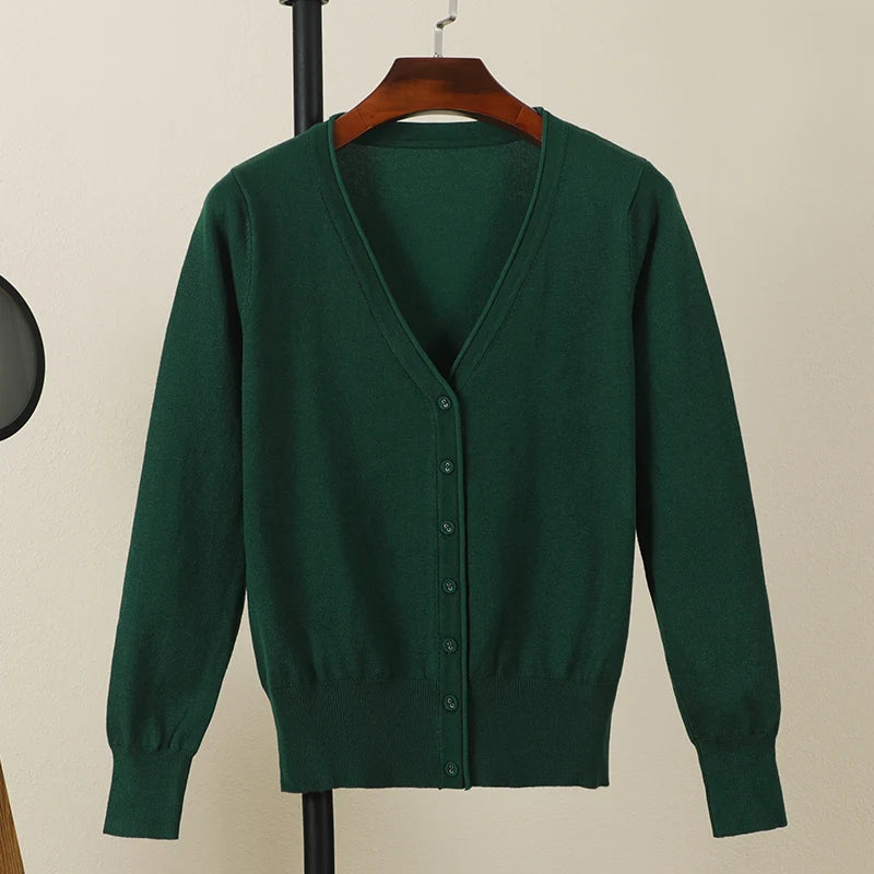 Long Sleeve Cropped Cardigan