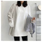 Cotton Long Sleeve Oversize Top