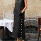 Yeezzi Split-Side Buttoned Dress