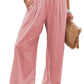 Women's casual pants with drawstring
