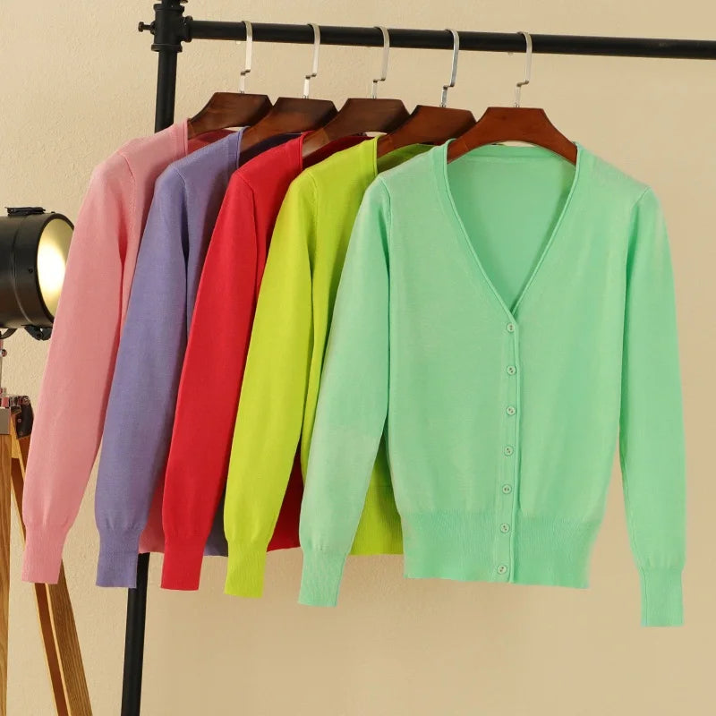 Long Sleeve Cropped Cardigan
