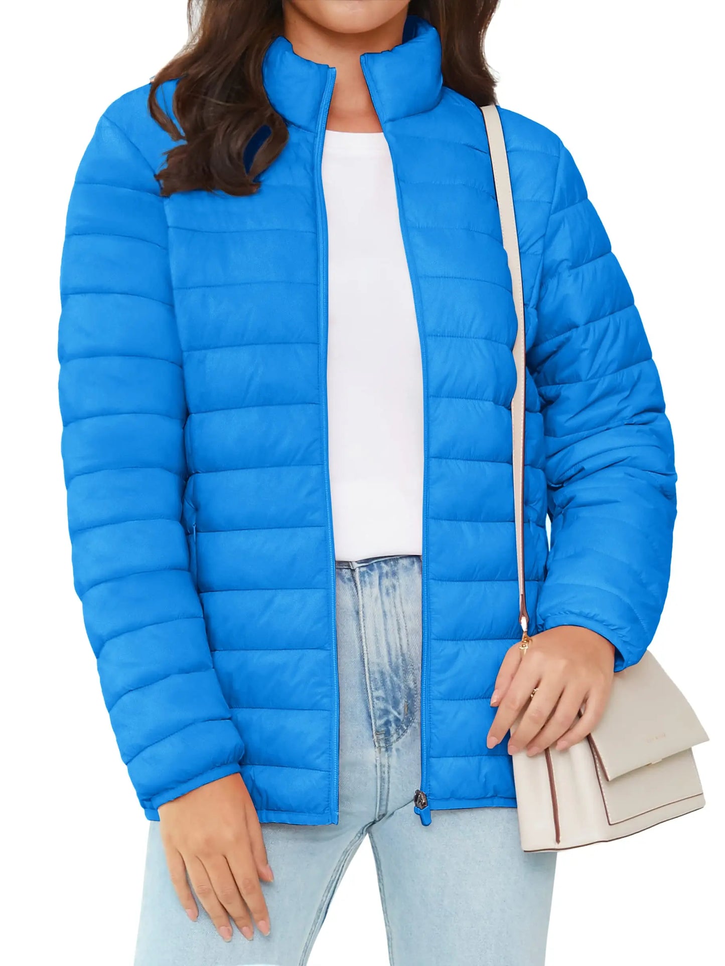 Full Zip Up Puffer Jacket