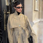 Khaki Belted Short Trench Coat