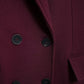TRAFZA  Burgundy Woolen Coat