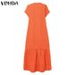 Plus Size VONDA Bohemian Sundress