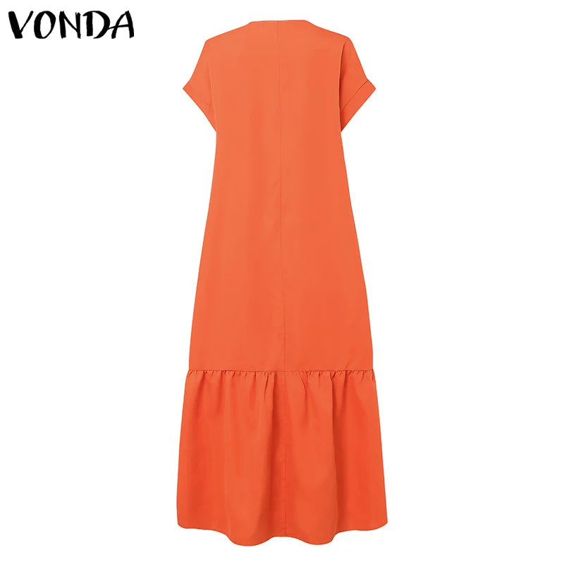 Plus Size VONDA Bohemian Sundress