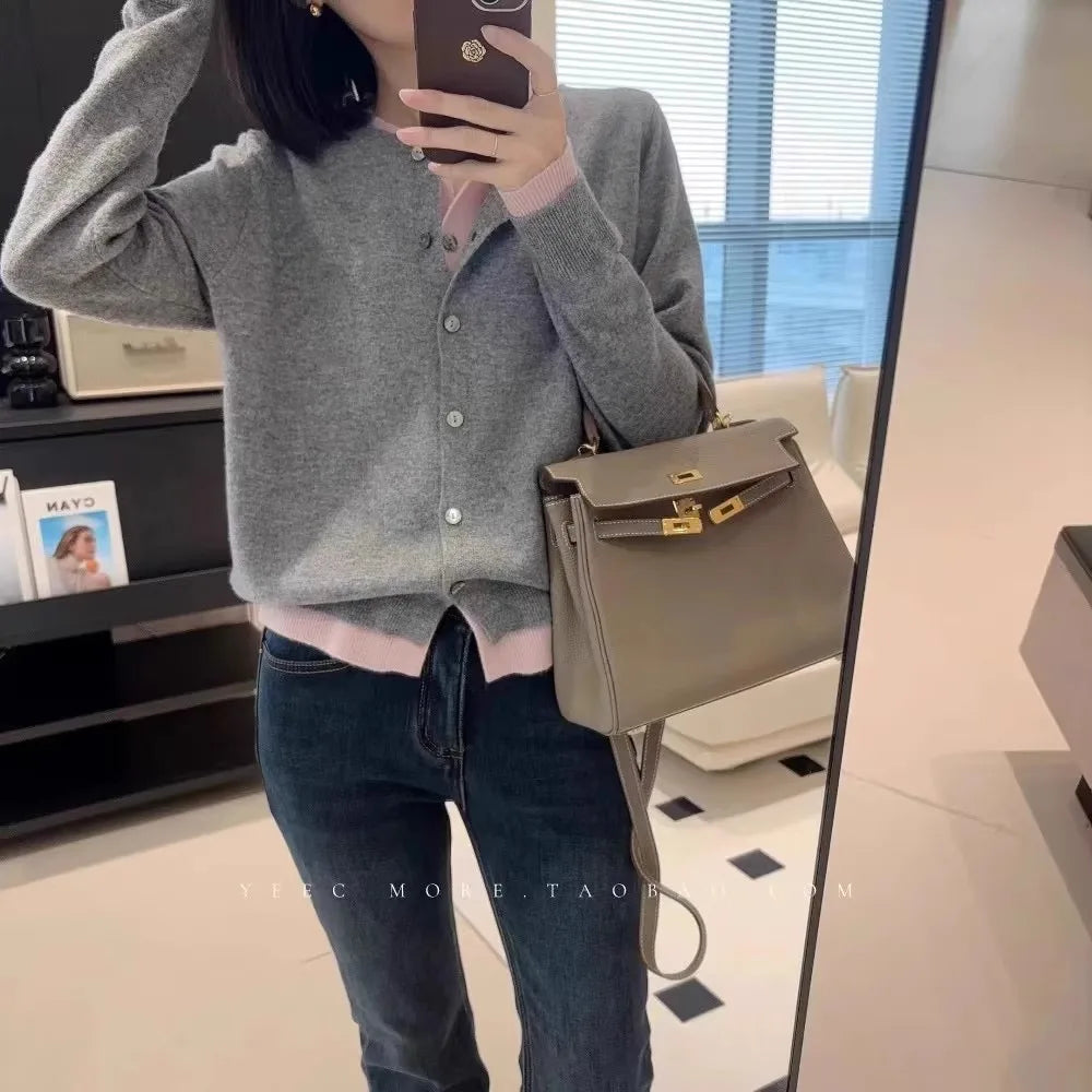 100% pure cashmere sweater cardigan