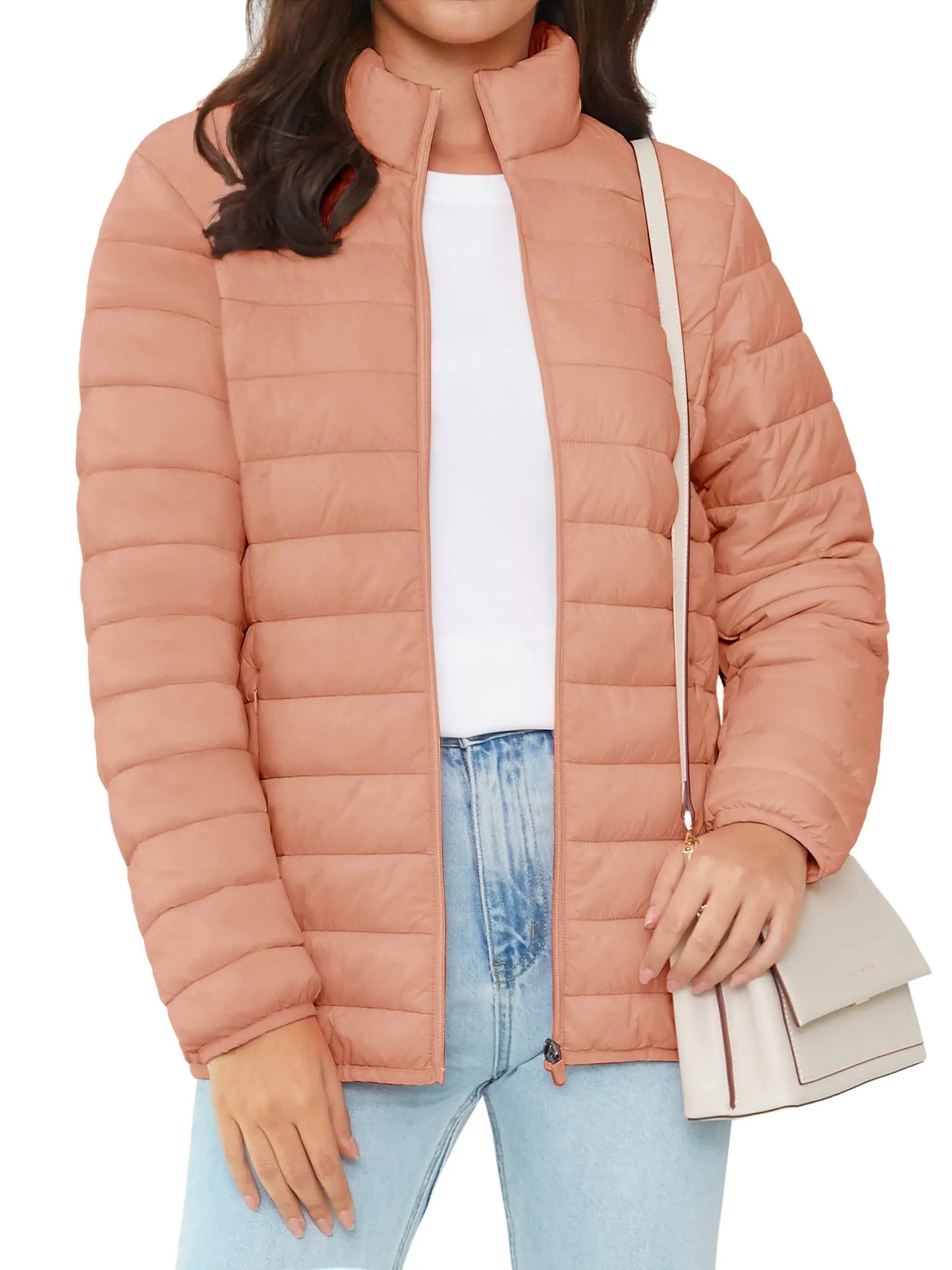 Full Zip Up Puffer Jacket