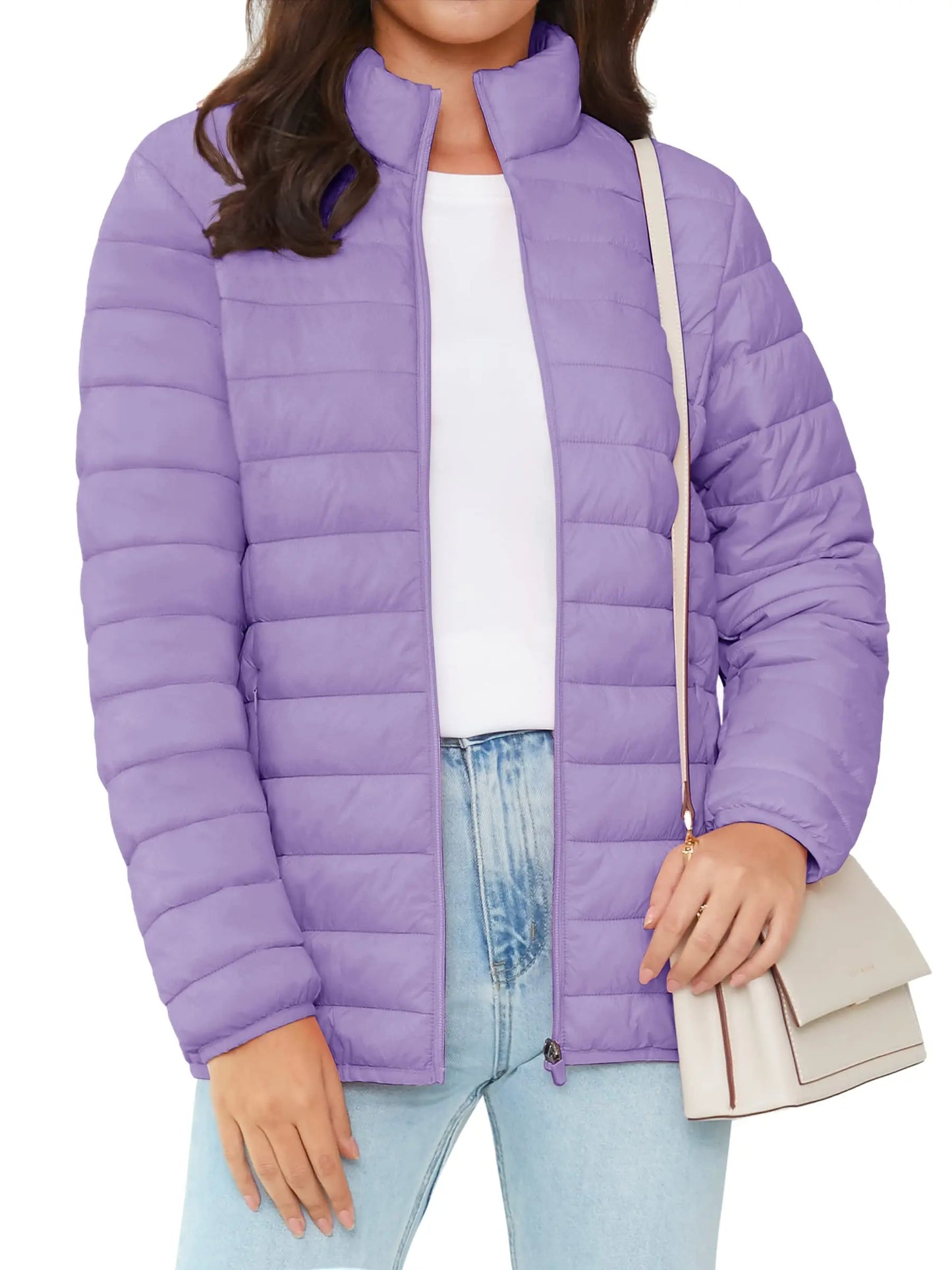Full Zip Up Puffer Jacket