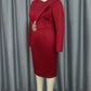 Elegant Long Sleeves with Lace Appliques Sheath