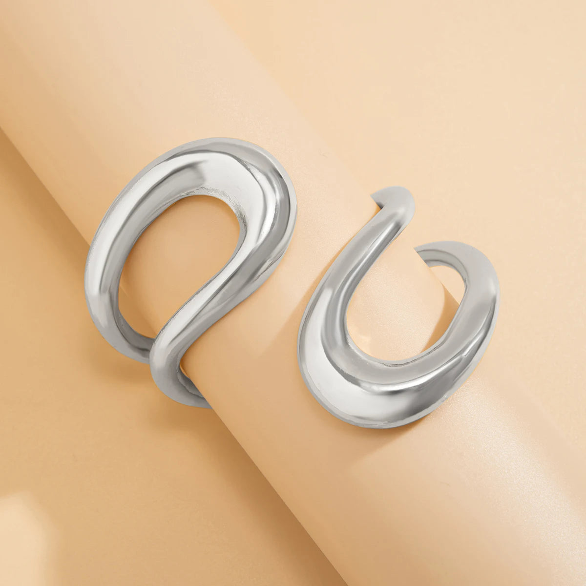 Punk Classic Geometric Twisted Open Bangles for Women Exaggerated Gold Color Heavy Metal Cuff Bracelet Fashion Party Jewelry New