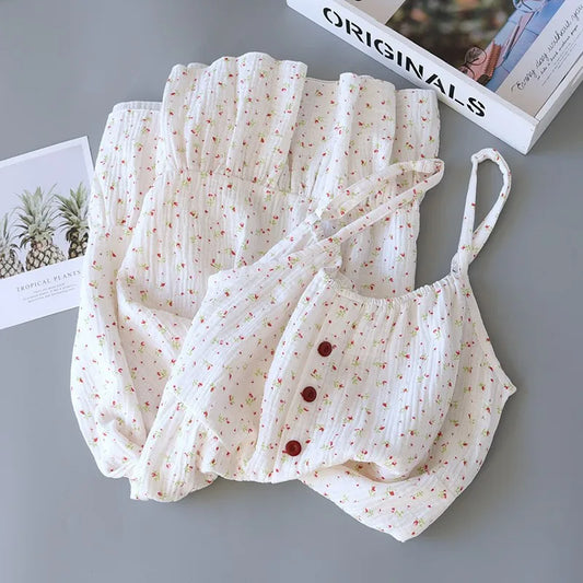 Long Pure Cotton Nightgown