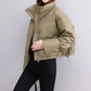 Mock Neck Casual Down Jacket