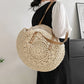 Round Straw Woman's Summer Handbag