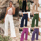 Women's casual pants with drawstring