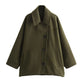 Oblique Button Loose Jacket / Coat
