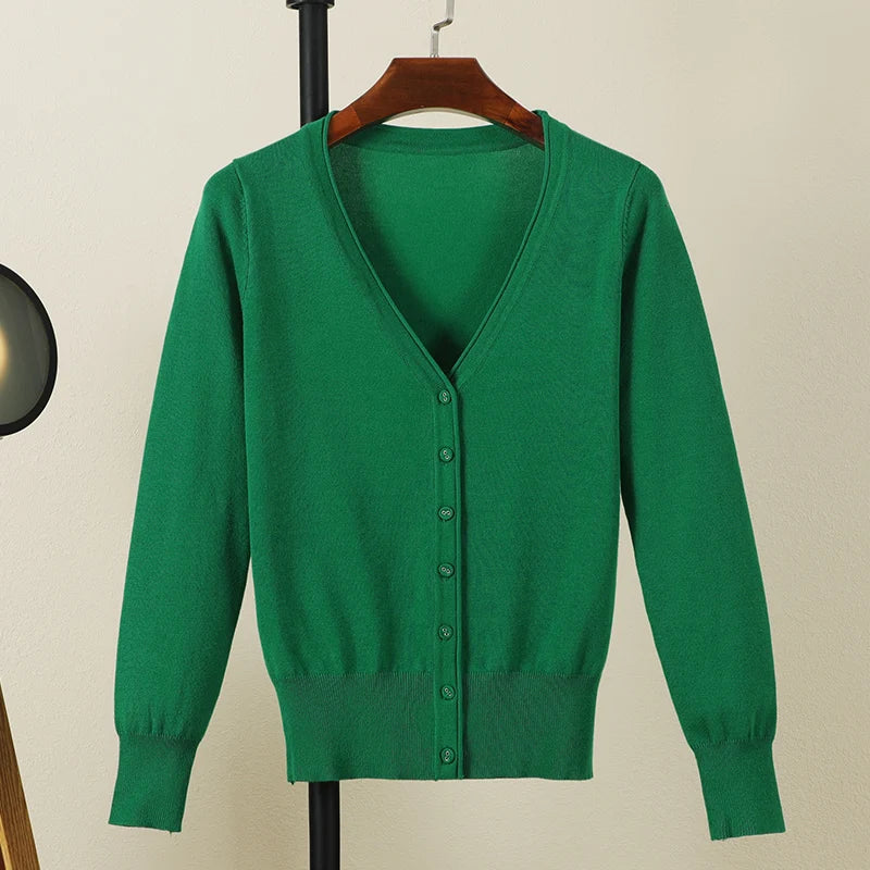 Long Sleeve Cropped Cardigan