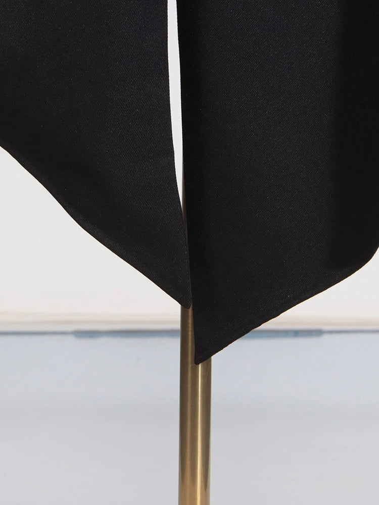 VGH Spliced Shawl Long Dress