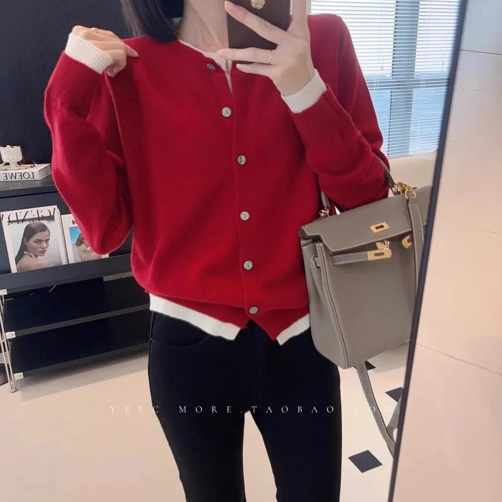 100% pure cashmere sweater cardigan