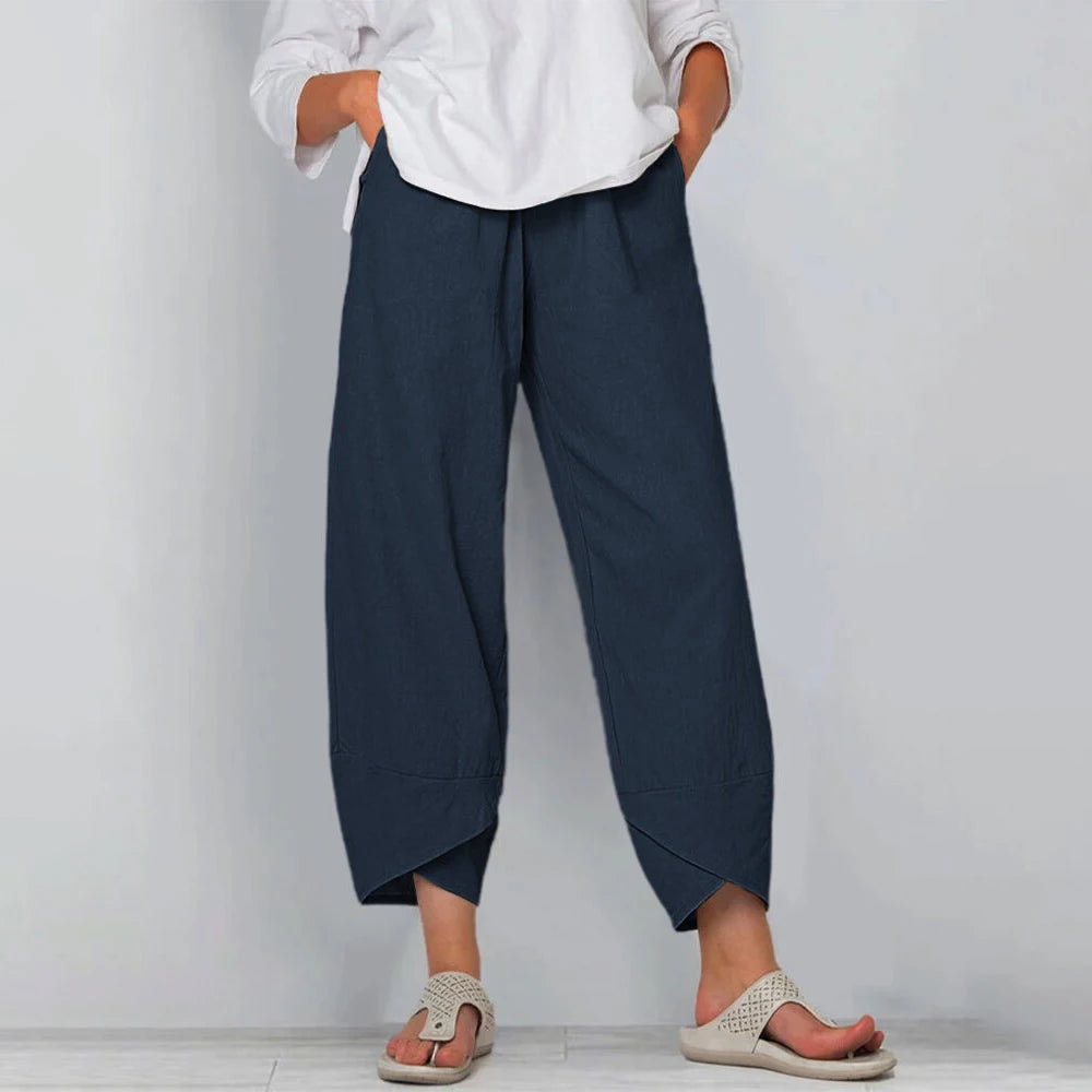 Cotton Linen Harem Pants