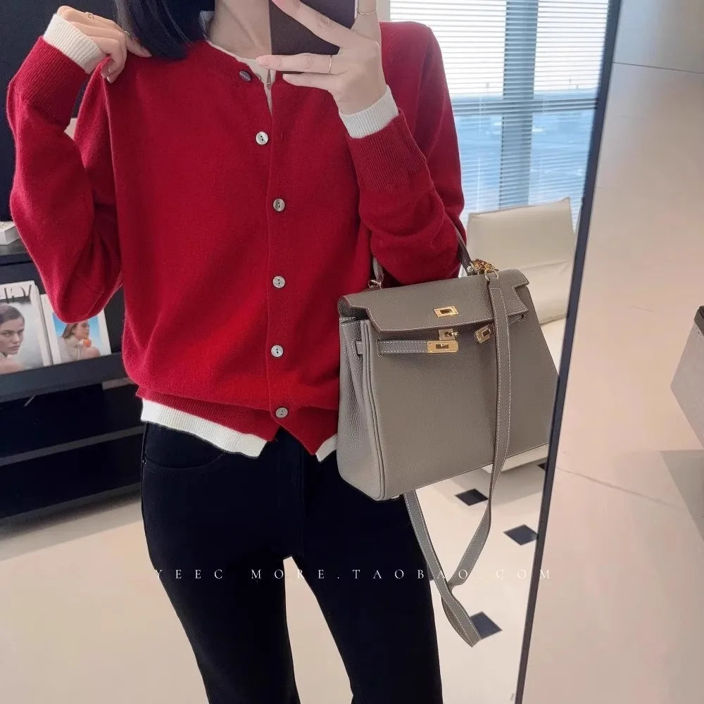 100% pure cashmere sweater cardigan