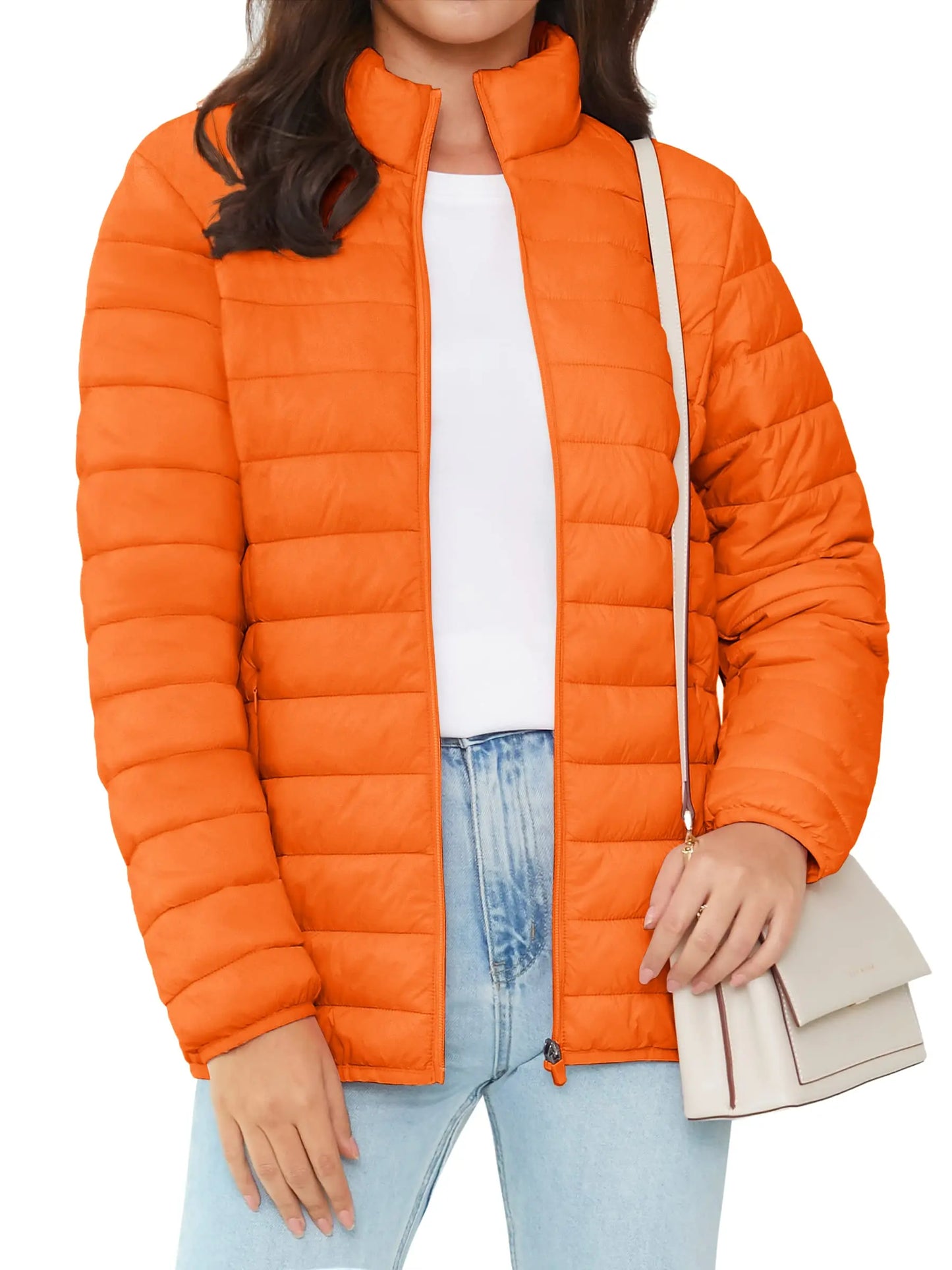 Full Zip Up Puffer Jacket