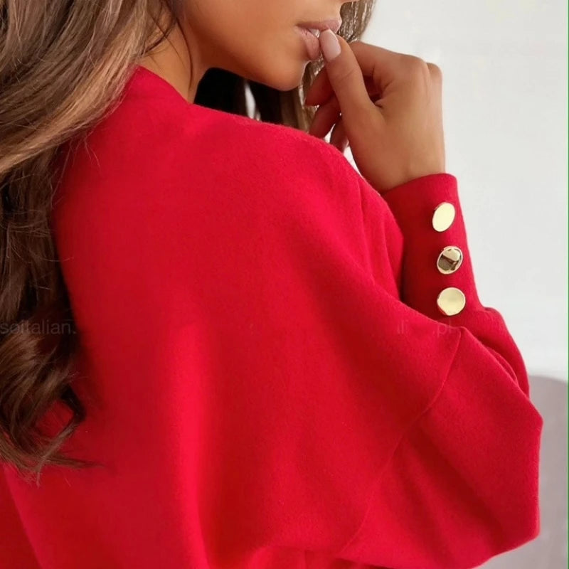 Long Sleeve V-neck Pullover Sweater