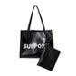 Clear PVC Tote Handbag with Zipper Pouch – Large Capacity