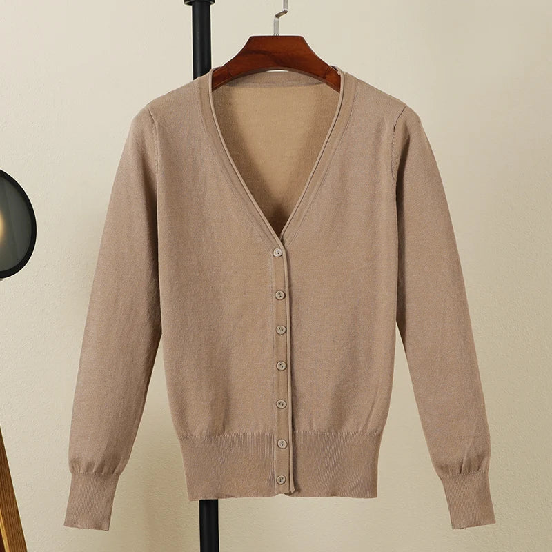 Long Sleeve Cropped Cardigan