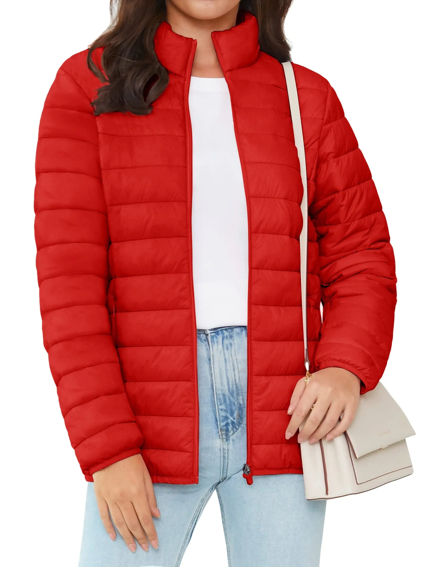 Full Zip Up Puffer Jacket