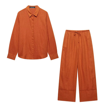 2025 Women Blouse / Trouser Set