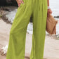 Women's casual pants with drawstring
