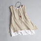 ZANZEA  Double Layer Sleeveless Tops