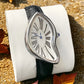 Medieval Alien Y2K Twist Quartz Leather Strap Watch