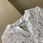 Abrini White Embroidery Lace Dress