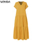 Plus Size VONDA Bohemian Sundress