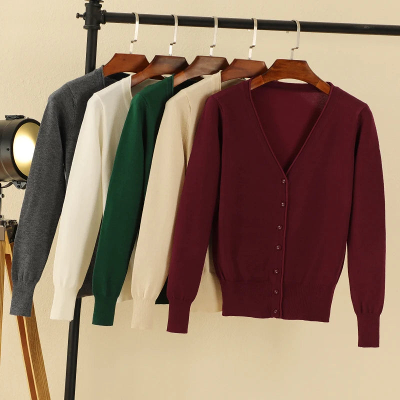 Long Sleeve Cropped Cardigan