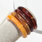 4PCS/Set Amber Bamboo Bangles