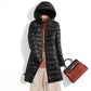 Plus Size Lightweight Packable Long Puffer Jacket