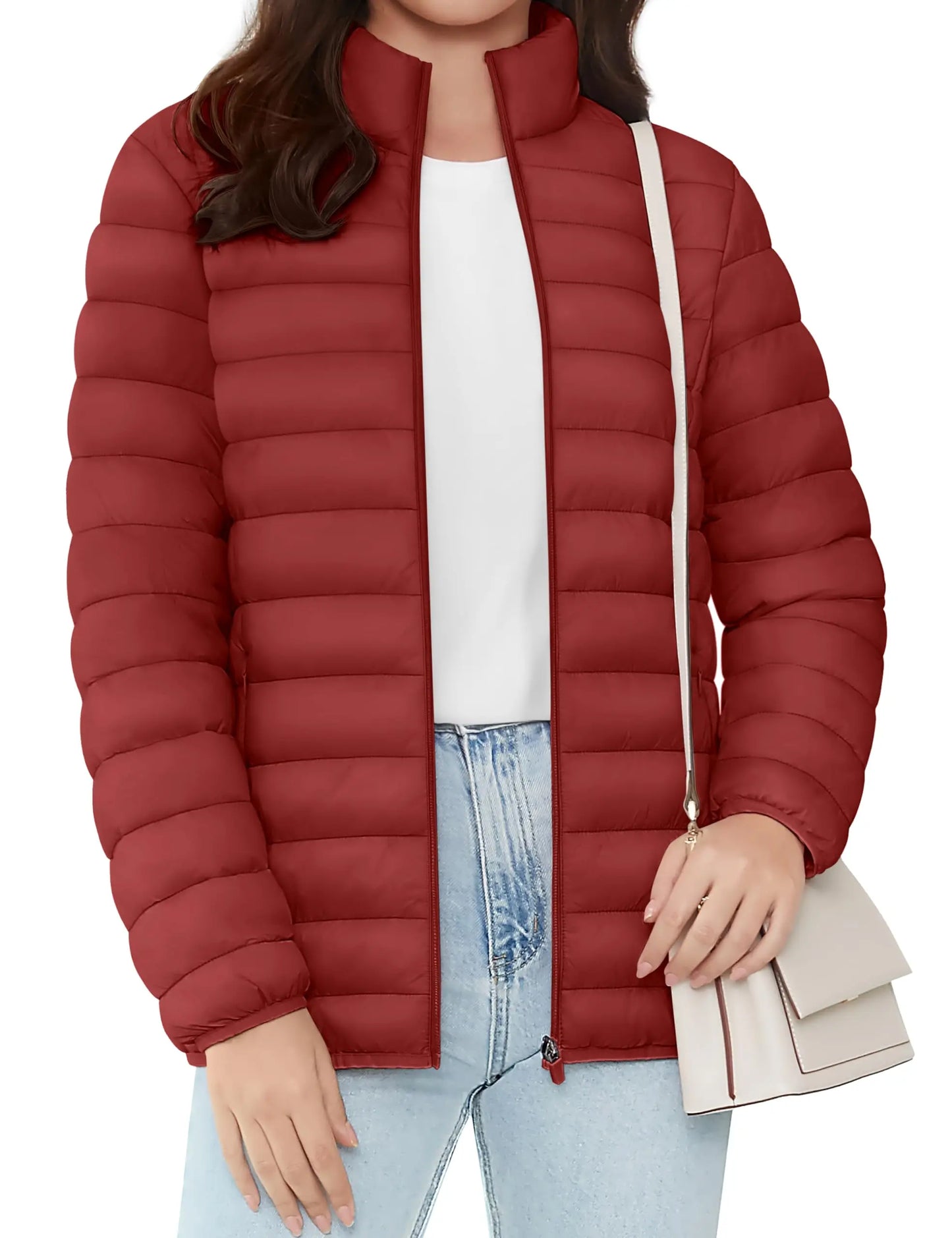 Full Zip Up Puffer Jacket